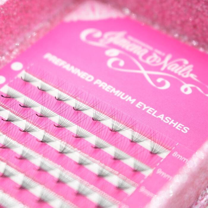 Prefanned Premium Eyelashes 10D - 0,05 (C) Mix 8-15mm (120fans) - Imagen 2