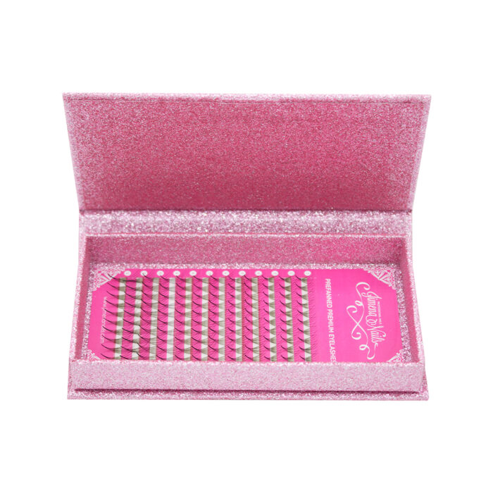 Prefanned Premium Eyelashes 5D - 0,07 (C) Mix 8-15mm (120fans) - Imagen 3